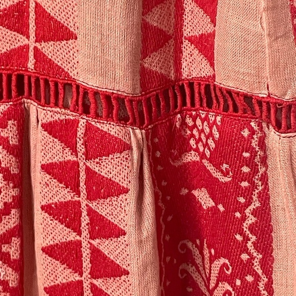 FARM Rio dress maxi embroidered NWT sz large pineapple jacquard - Picture 5 of 13